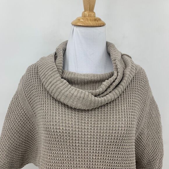 Ugg Australia Cowl Neck Knit Tunic Sweater Womens M Medium Doeskin Dolman Sleeve - Picture 5 of 16